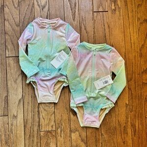 Old navy girls swim suit bundle lot. Size 18-24 months. NWT